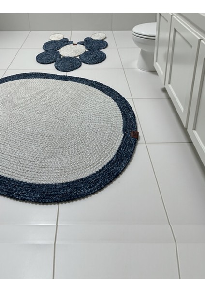 2'li Modern Hasır Görünümlü Banyo Paspası - Modern Dokunuş modelleri