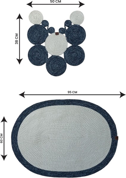 2'li Modern Hasır Görünümlü Banyo Paspası - Modern Dokunuş fırsatları