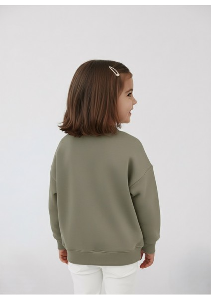 Kız Çocuk Baskılı Sweatshirt
