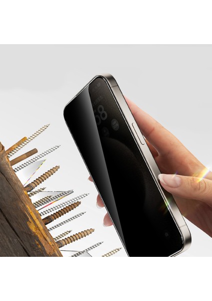 Apple iPhone 17 Pro Max Zore 2.5d Oliv Privacy Temperli Cam Ekran Koruyucu + Kolay Uygulama Aparatı fırsatları