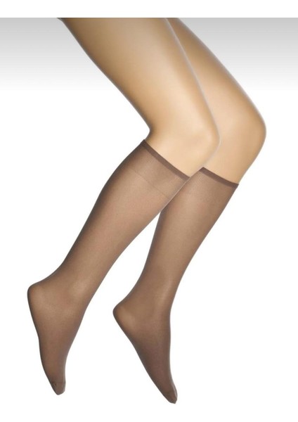 Mc Morcity Oral Kadın 12" Adet 20 Den 86 Vizyon Diz Altı Pantolon Çorabı Pembe Kutu