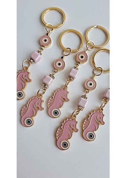 Hediyelik Şeker Pembe Denizatı Anahtarlık modelleri