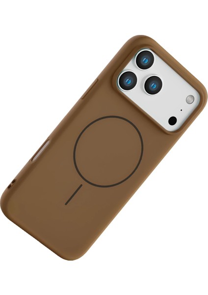 Apple iPhone 17 Pro Max Jully Magsafe Kapak - Kahverengi modelleri