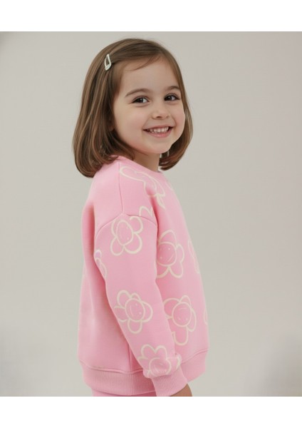 Kız Çocuk Papatya Baskılı Takım fırsatları