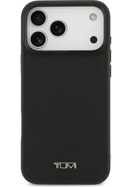 iPhone 17 Pro Max Uyumlu Kılıf Tumı M-Safe Şarj Özellikli Deri Noktalı Dizayn Kapak Siyah modelleri