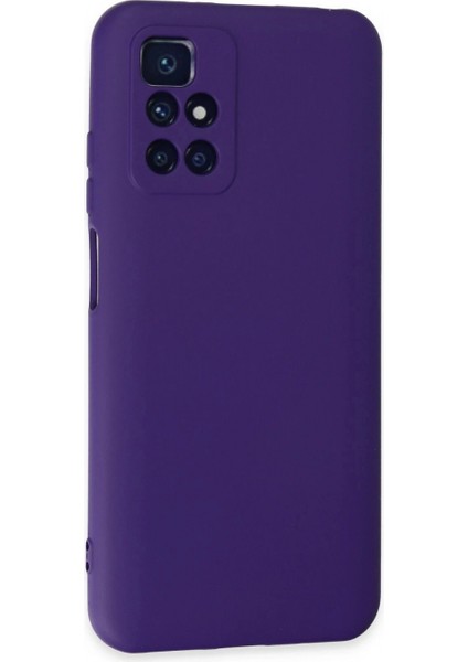 Xiaomi Redmi 10 2022 Kılıf Nano Içi Kadife Silikon - Mor (K95) fiyatları