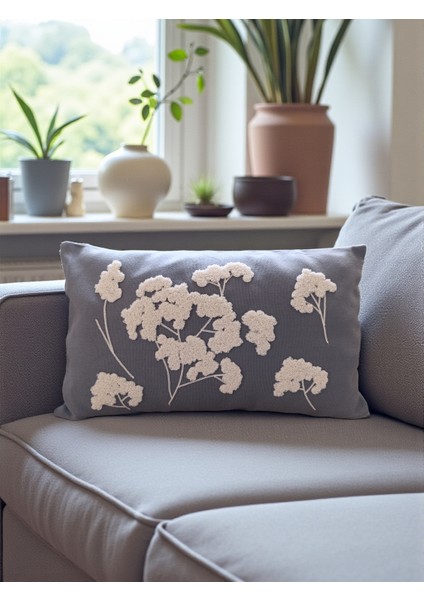 Punch Nakışlı Kırlent Kılıfı | Sakura Desenli Kırlent Kılıfı | 2'li Takım Kırlent Kılıfı fırsatları