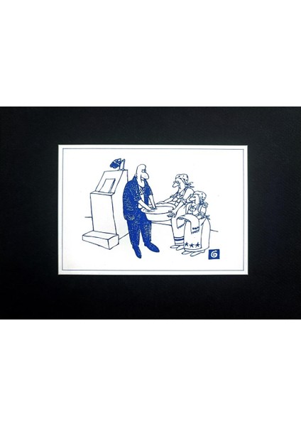 Unknown 15x10cm Orijinal Karikatür Tablo modelleri