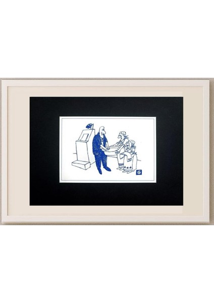 Unknown 15x10cm Orijinal Karikatür Tablo fırsatları