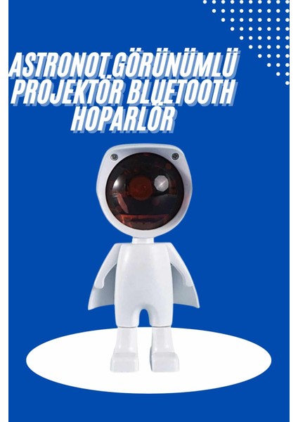 Astronot Işık Projektörü Gökkuşağı Projeksiyon Gece Lambası Hediyelik - F980K266-U74980