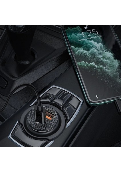 Kuulaa 42W USB + Type-C Çift Çıkışlı Mini Hızlı Araç Şarj CIHAZI-(5775) - ?99?50E0-2G539 fırsatları