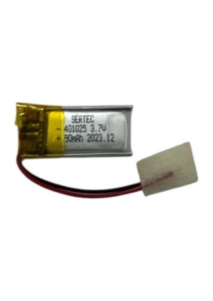 401025 3.7V 90 MAh Li-Polymer Pil Devreli/1.5A