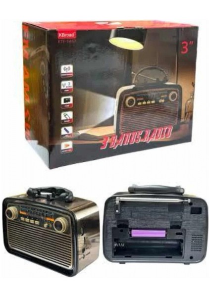 Nostalji Radyo Bluetooth Hoparlör Usb-Sd Kart Giriş LED Fener Işıklı Bataryalı Pilli modelleri