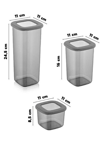 3 Boy Erzak Saklama Kabı fırsatları