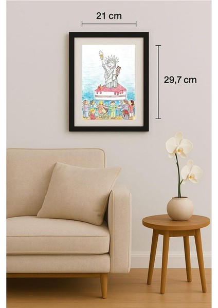 Sang Jin Kim 29X21CM Orijinal Karikatür Tablo fiyatları