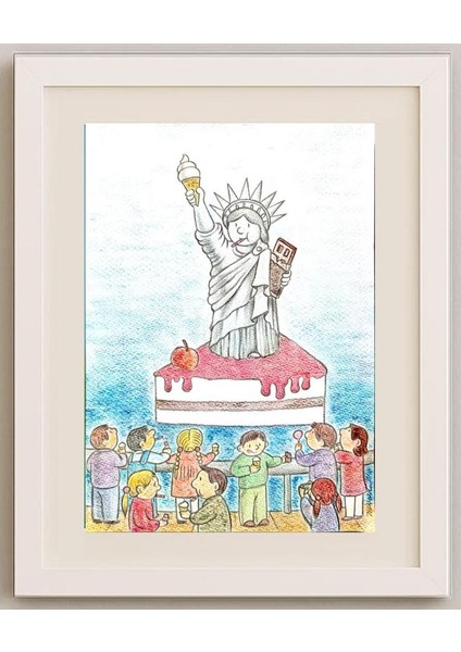 Sang Jin Kim 29X21CM Orijinal Karikatür Tablo fırsatları