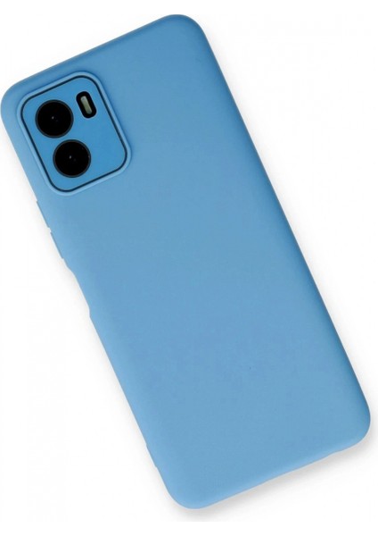 Vivo Y15S Kılıf Lansman Glass Kapak - Mavi (K95) fiyatları