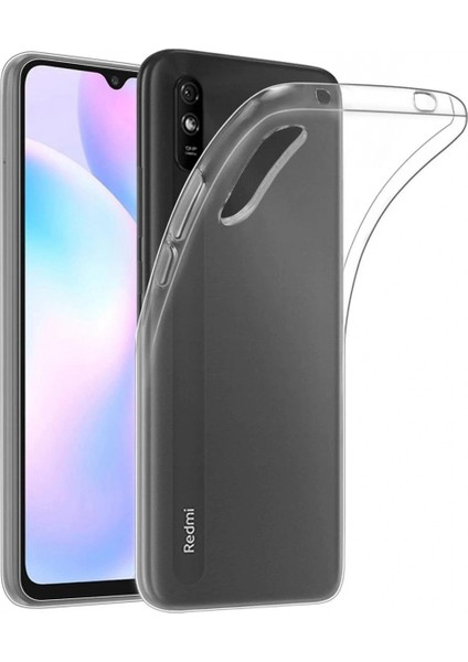 Xiaomi Redmi 9A Kılıf Lüx Şeffaf Silikon - Şeffaf (K95)