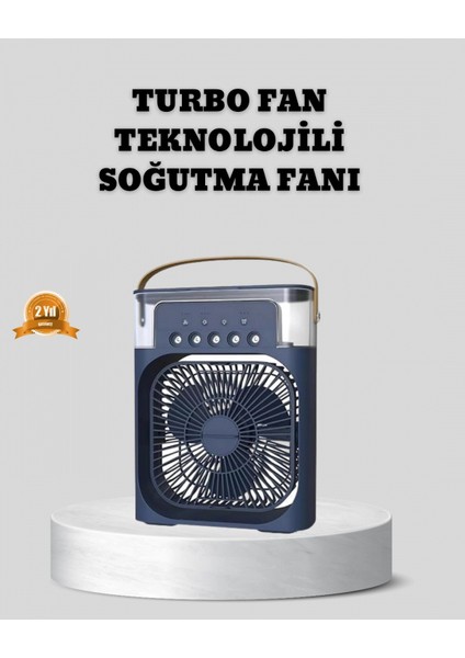 Sessiz Çalışan Turbo Fan Güçlü Hava Akışlı Masa Üstü Vantilatör