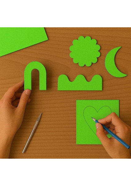 Renkli Mukavva 35X50 Açık Yeşil 36'lı fiyatları