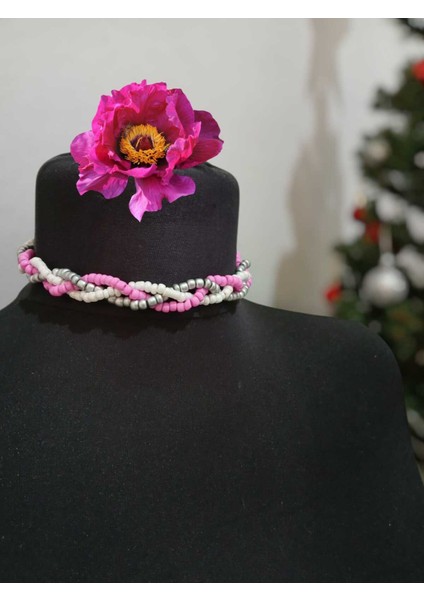 Özel Tasarım Sarmal Kum Boncuk Kolye