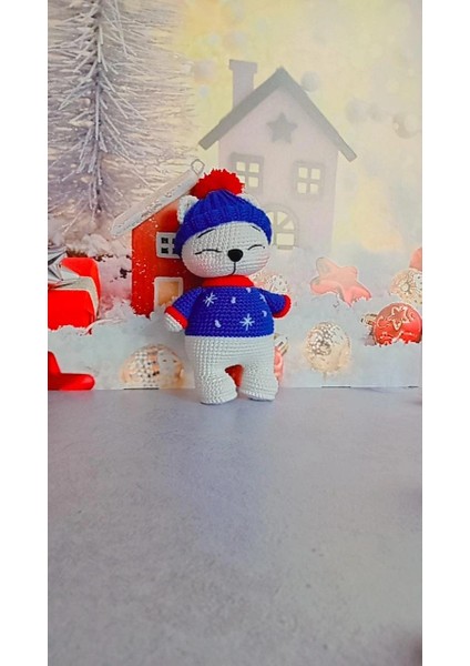 Amigurumi Yılbaşı Temalı Kutup Ayısı Organik Örgü Oyuncak fiyatları
