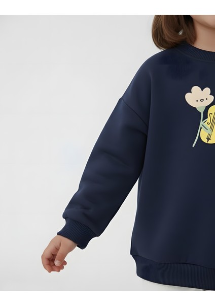 Kız Çocuk Çiçek Baskılı Sweatshirt indirimleri