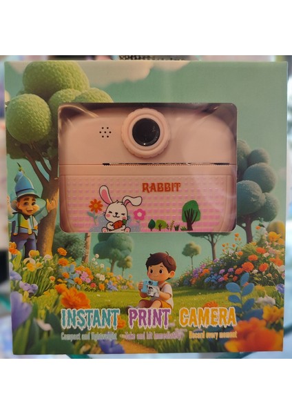 Çocuk Fotoğraf Makinesi Kamera - Anında Baskı Özellikli Sd Kart ile Kayıt Imkanı AD949965