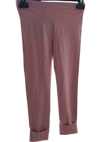 Kız Çocuk Taş Baskılı Duble Paçalı Pamuklu Tayt – Esnek, Şık ve Rahat fiyatları