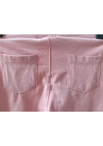 Kız Çocuk Taş Baskılı Duble Paçalı Pamuklu Tayt – Esnek, Şık ve Rahat