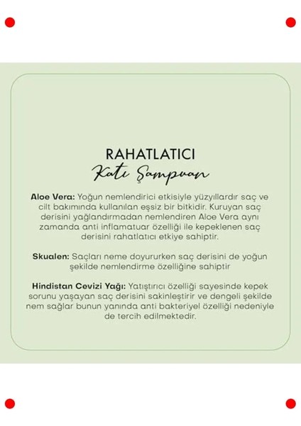 Rahatlatıcı & Kepek Karşıtı Katı Şampuan fırsatları