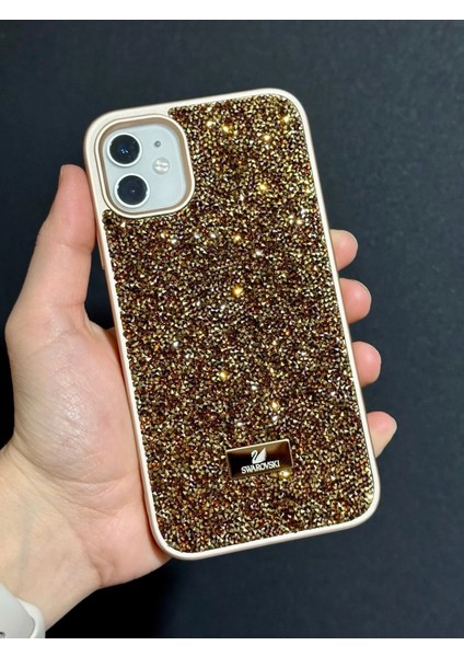 iPhone (12/12 Pro) Uyumlu Lüks Taşlı Kılıf