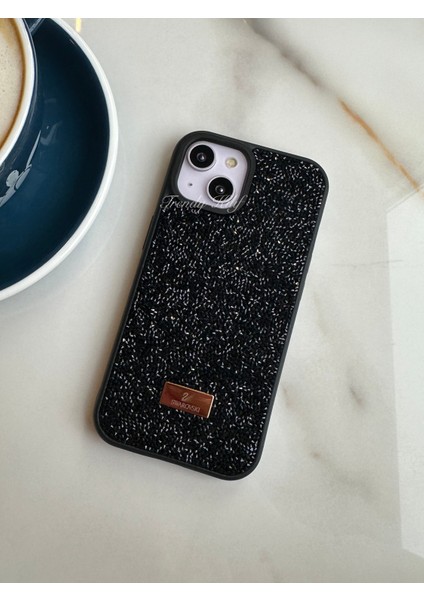 iPhone (15 Plus) Uyumlu Lüks Taşlı Kılıf