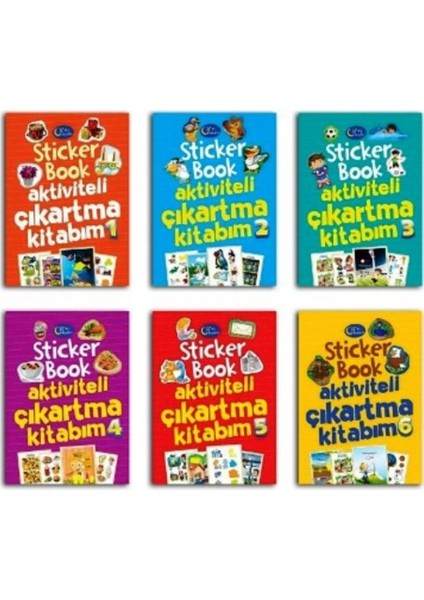 Sticker Book Aktiviteli- Çıkartma Kitabı -6 Adet