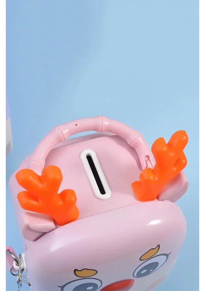 Sevimli Geyik Kumbara Metal Kumbara Hediyelik Eşya Bozuk Para Kutusu Kilitli Anahtarlı fırsatları