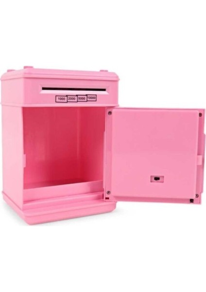 Şifreli Otomatik Kağıt Para Alan Atm Kasa Kumbara - Pembe modelleri