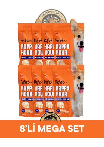Plus Happy Hour 8'li Köpek Maması Mega Set 2 / 8X60GR