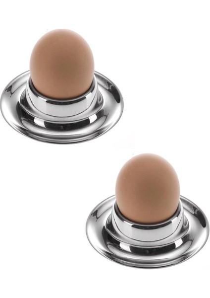 Paslanmaz Çelik 2'li Yumurtalık - Yumurta Tutucu