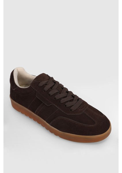 Pele Erkek Deri Sneaker Ayakkabı Kahverengi fiyatları