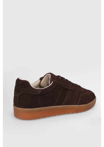 Pele Erkek Deri Sneaker Ayakkabı Kahverengi modelleri