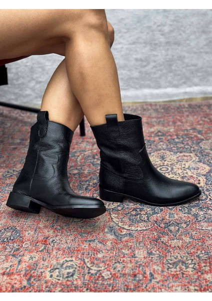 Sleipnir Hakiki Deri Kadın Siyah Kovboy Bot fırsatları