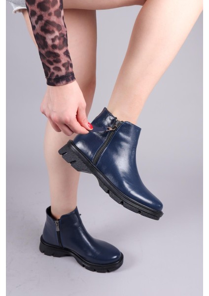 Connel Fermuar Aksesuarlı Bot Lacivert fiyatları