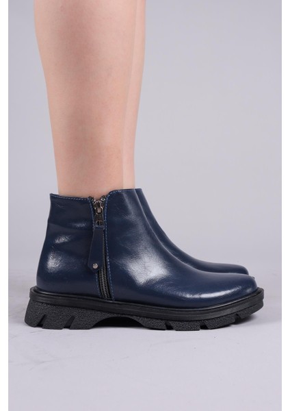 Connel Fermuar Aksesuarlı Bot Lacivert modelleri