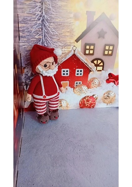 Amigurumi Pijamalı Noel Baba Organik Oyuncak modelleri