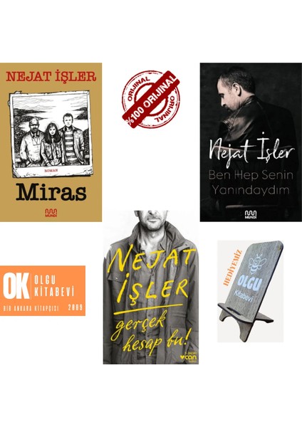 Miras - Ben Hep Senin Yanındaydım - Gerçek Hesap Bu! / 3 Kitap -Telefon Tutucu Hediye - Nejat Işler