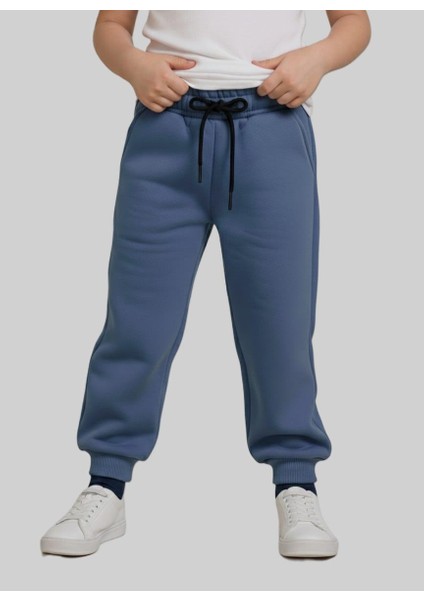 Erkek Çocuk Cep Detaylı Düz Eşofman