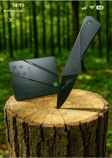 Kredi Kartı Şeklinde Kart Çakı