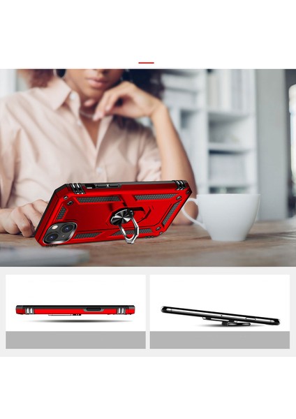 Apple iPhone 15 Kılıf Spıa Vega Kapak-Kırmızı modelleri