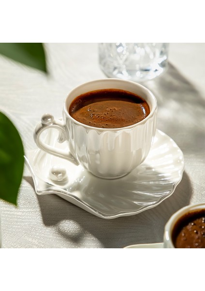 Perla 6 Kişilik 12 Parça Porselen Kahve Fincan Takımı fırsatları