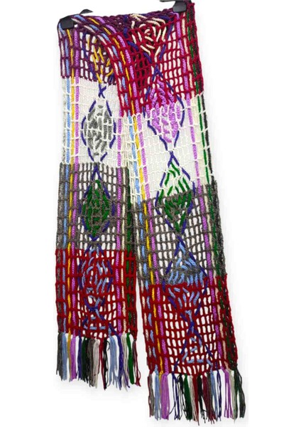 Engin Renkli El Örgüsü Özel Tasarım Şal Atkı fiyatları